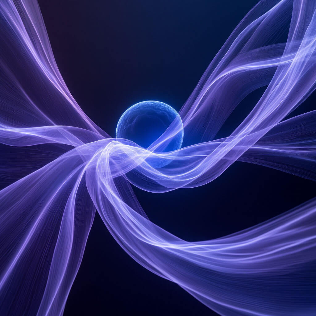 Abstraktes Bild: sanfte Linien als Symbol für Entscheidungsmöglichkeiten