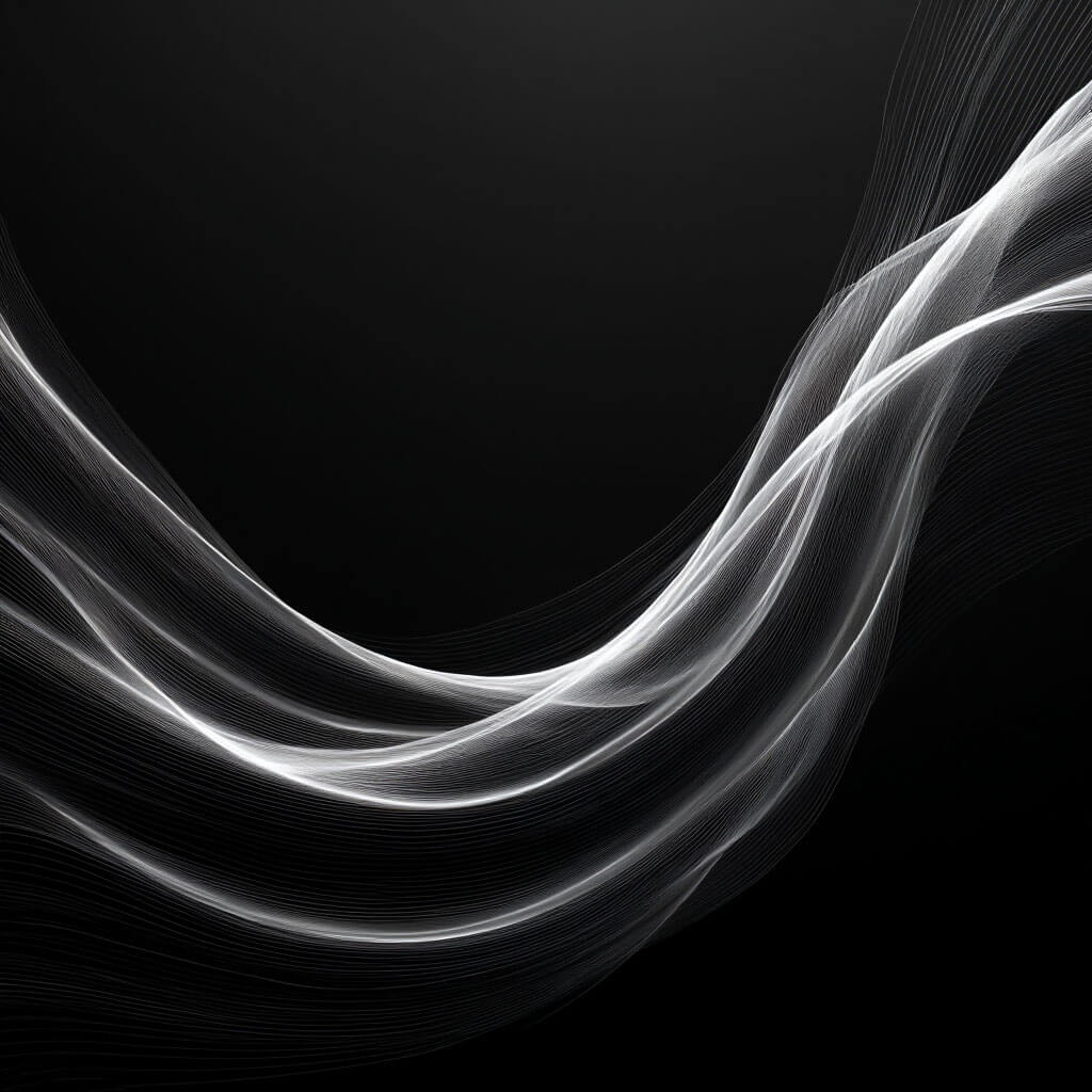 Abstrakte Darstellung von Merkur in Retrogradphase mit sanften Linien